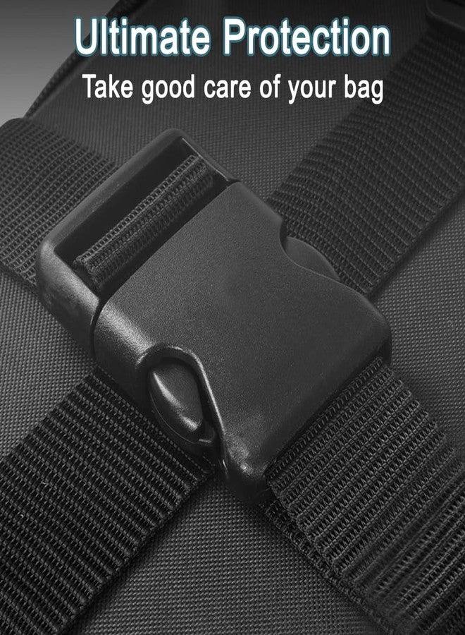 ZORBES® Pack of 2 Luggage Tie Down Straps, 6.6ft Adjustable Nylon Webbing Strap with Quick Release Buckle for Motorcycle, Trucks, Luggage, Gear, Cargo - Image 3